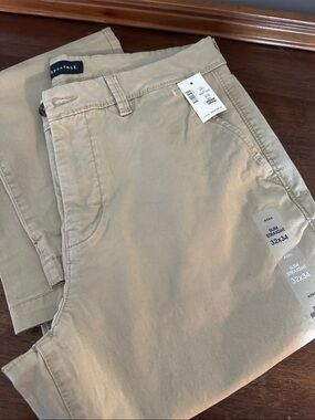 Aeropostale Men’s Slim Straight Khaki/Tan Chino Pants 32x34